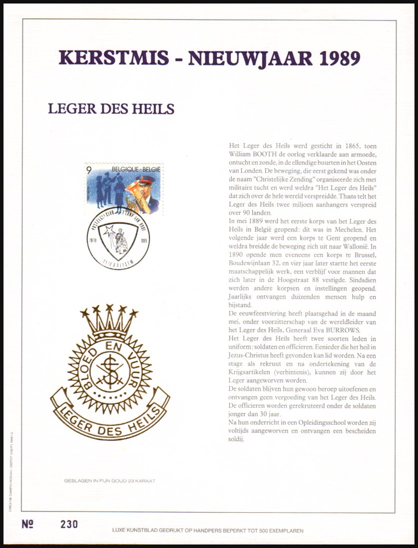 Heilsarmee-Briefmarken | Salvation Army Stamps