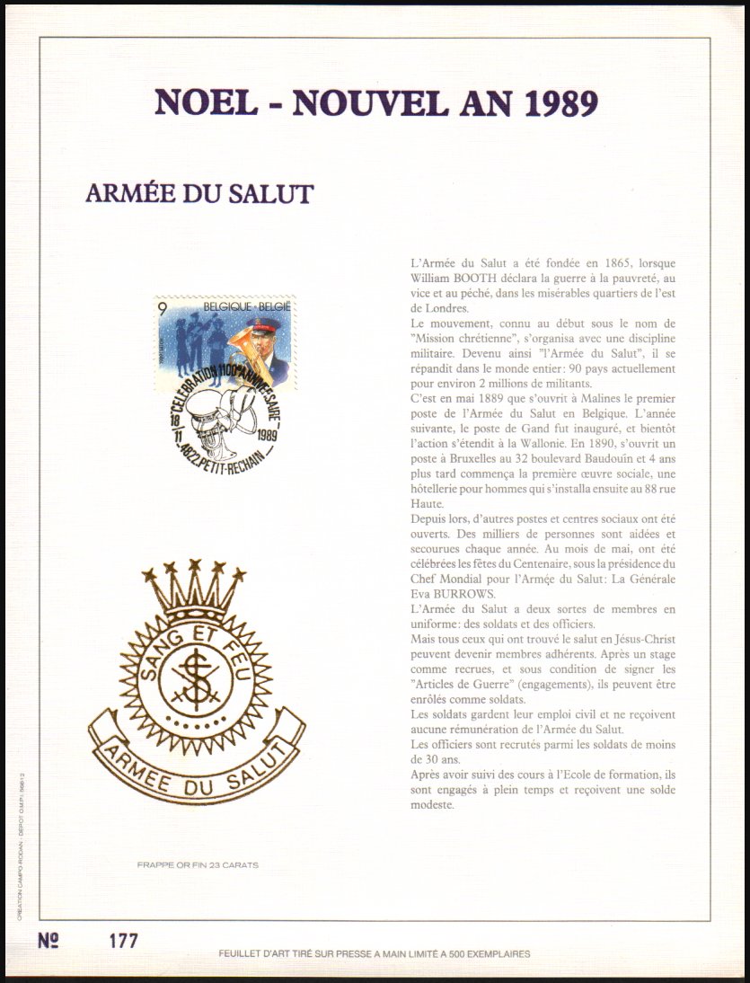 Heilsarmee-Briefmarken | Salvation Army Stamps