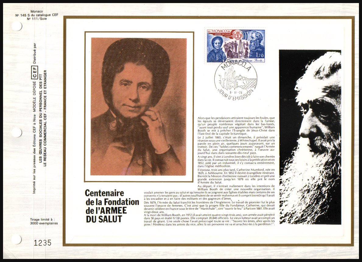 Heilsarmee-Briefmarken | Salvation Army Stamps