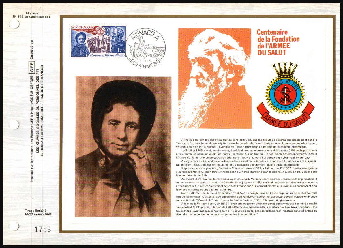 Heilsarmee-Briefmarken | Salvation Army Stamps